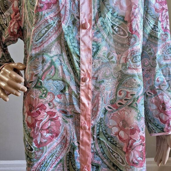 Vintage 90s Victoria's Secret Nightgown Gold Label Coquette Lingerie Size M/L - Picture 10 of 11